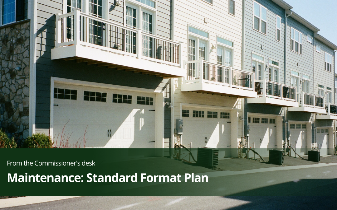 Standard Format Plan Maintenance