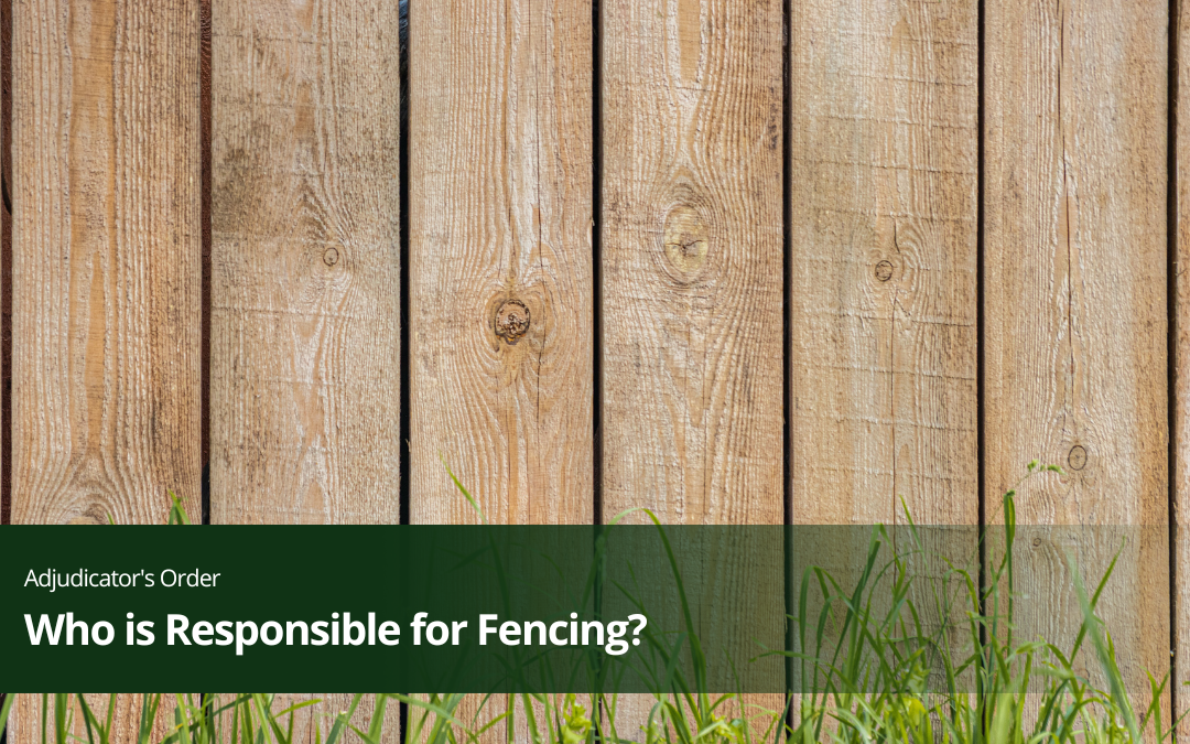 Who is Responsible for Fencing?