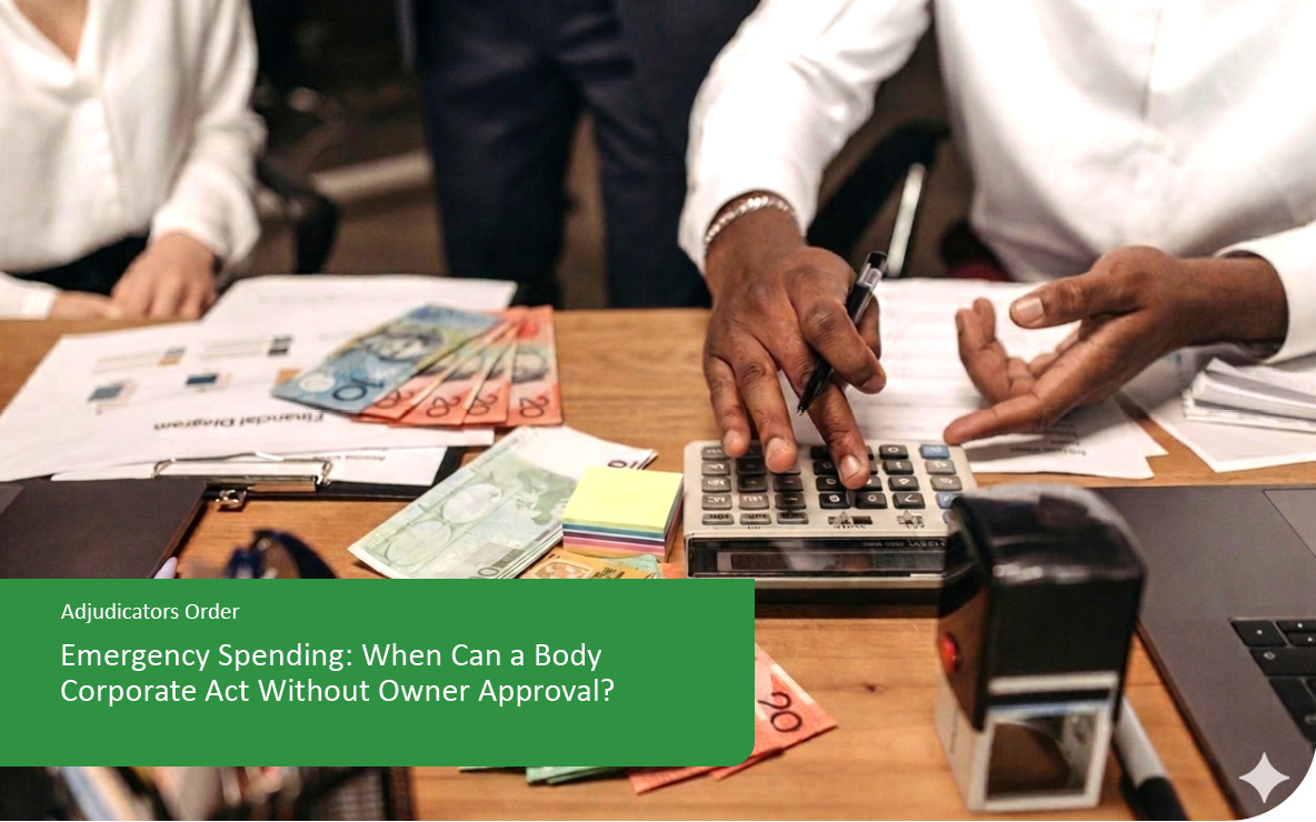 Emergency Spending: When Can a Body Corporate Act Without Owner Approval?