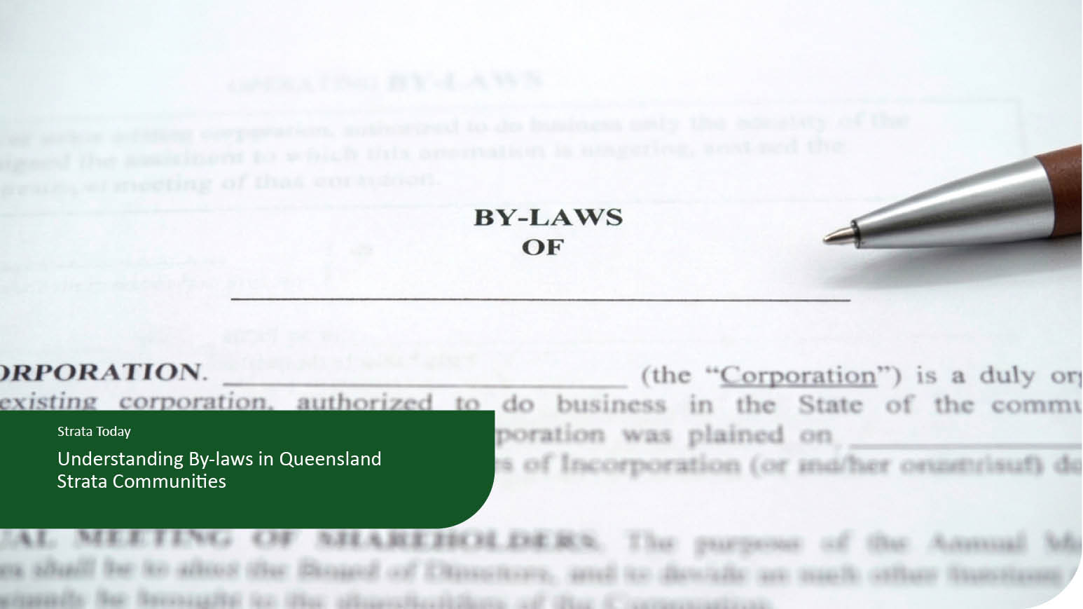 Understanding By-laws in Queensland Strata Communities